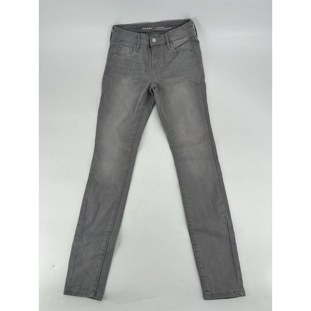 Old Navy RockStar Super Skinny Built-in Sculpt Women's Size 2 Gray‎